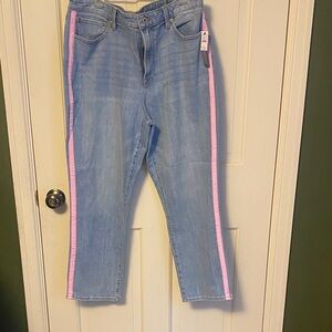 Talbots Light Blue Jeans with Pink Accents